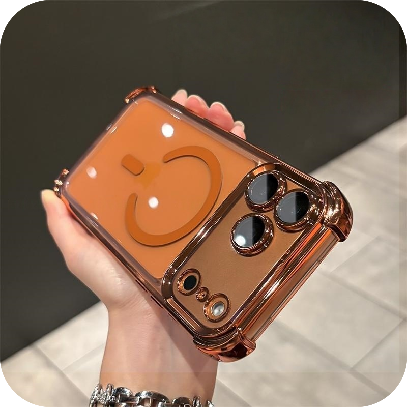 iPhone 17 Corner Airbags Magnetic Shockproof Ice-Clear Case
