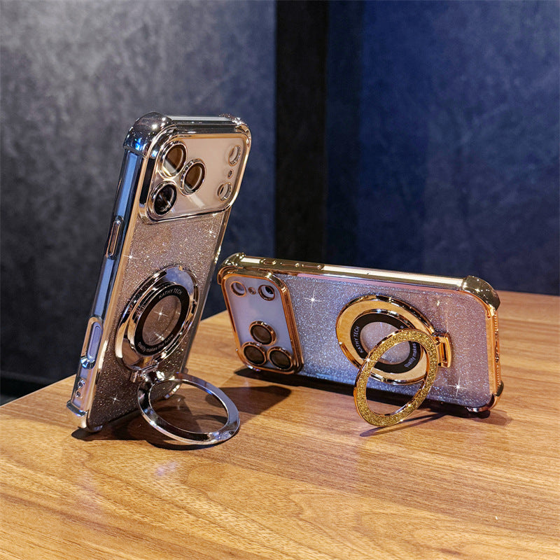 Four-corner Airbag Glitter Magnetic Phone Case (for iPhone Series)