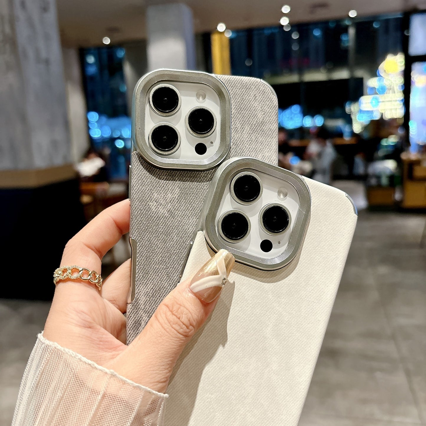 Leather Snow Mountain Pattern Phone Case For iPhone Cases